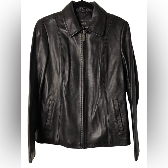 Alfani Jackets & Blazers - Alfani Black Leather Jacket Size Medium
